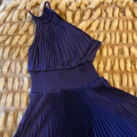 NWOT! Summer 2025 A.L.C. 'Ruby' Pleated One-Shoulder Dress Purple Size 6 - Picture 7 of 10